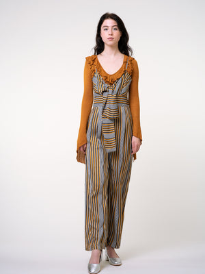 Since Then | High Rise Striped Jumpsuit