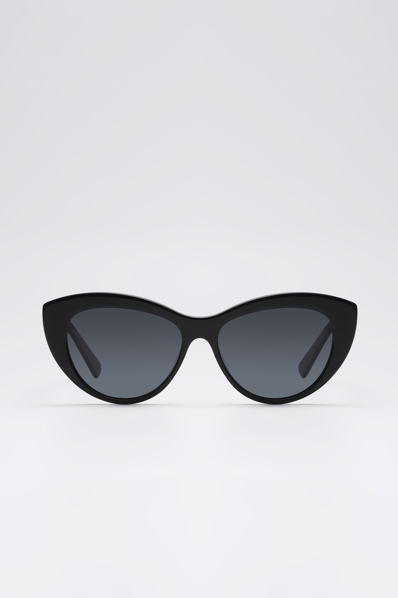 Fangyan | Cat-Eye Acetate Black Sunglasses