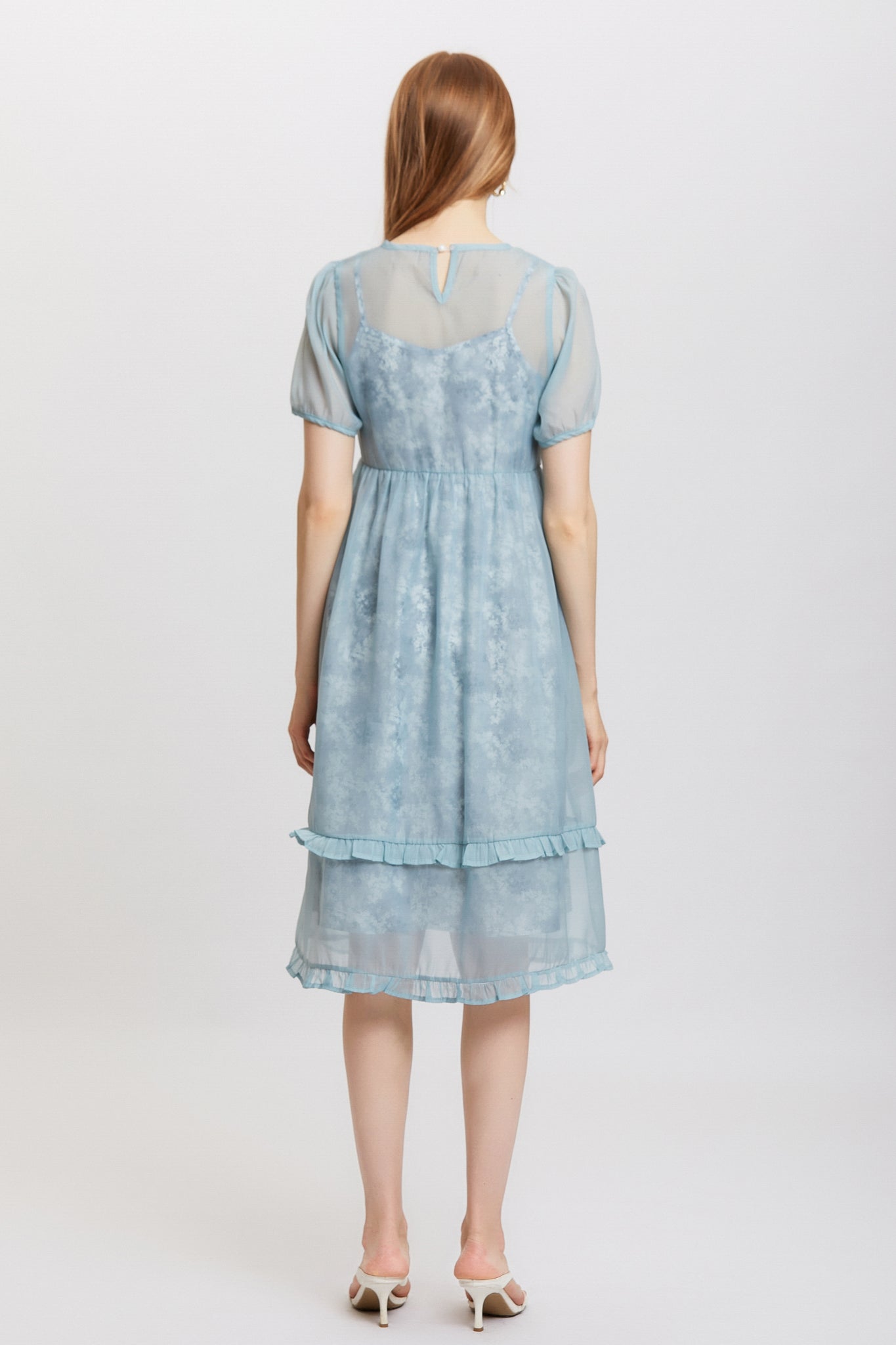 Sylphide | Odette Blue Chiffon Dress