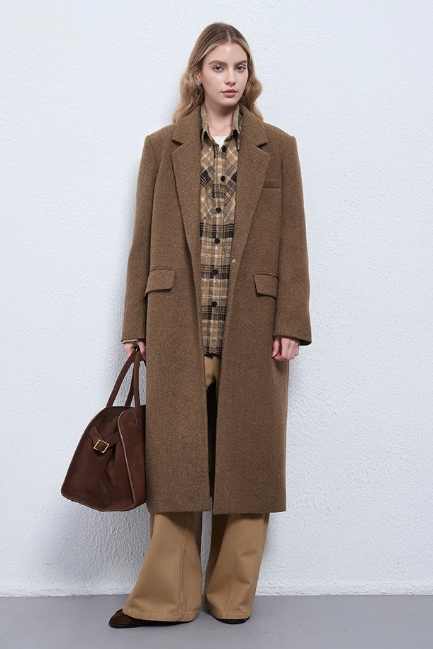Fangyan | Brown Arden Heritage Wool Coat