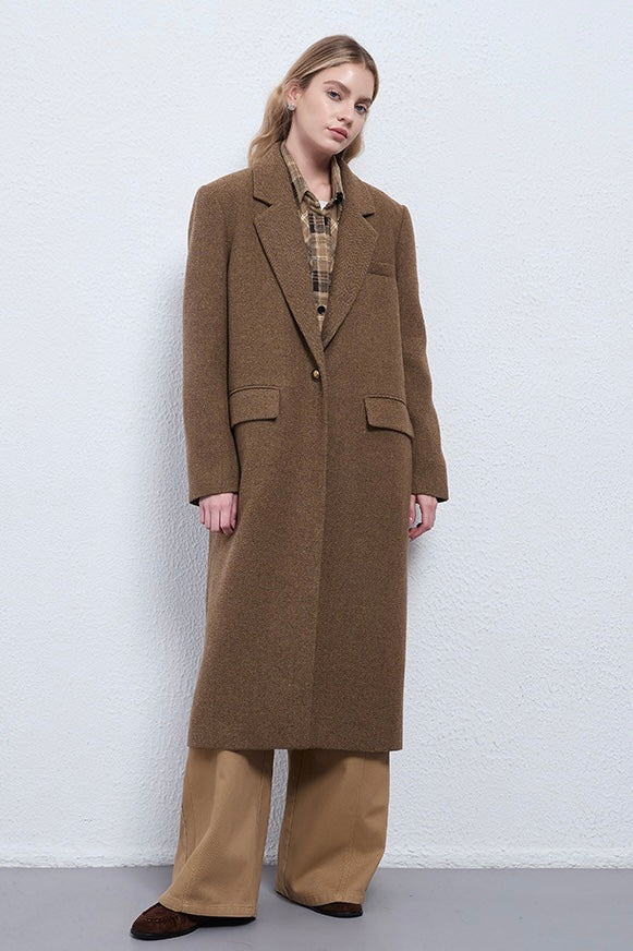 Fangyan | Brown Arden Heritage Wool Coat