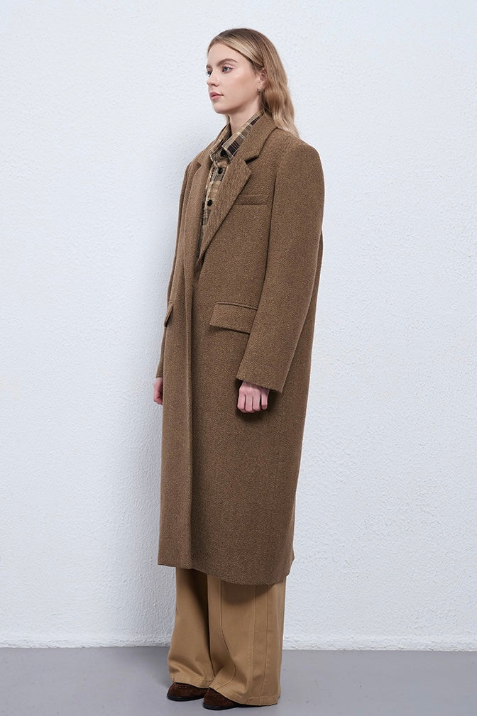 Fangyan | Brown Arden Heritage Wool Coat