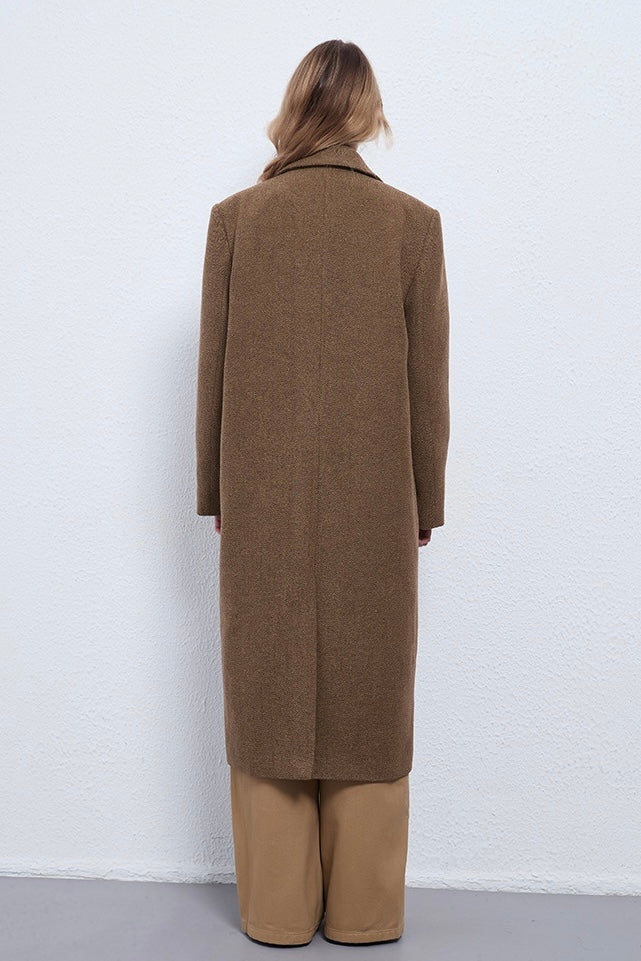 Fangyan | Brown Arden Heritage Wool Coat