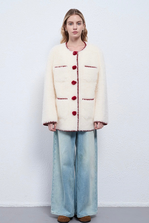 Fangyan | Celeste Pom Coat