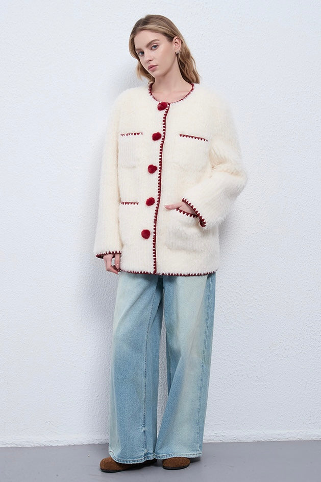 Fangyan | Celeste Pom Coat