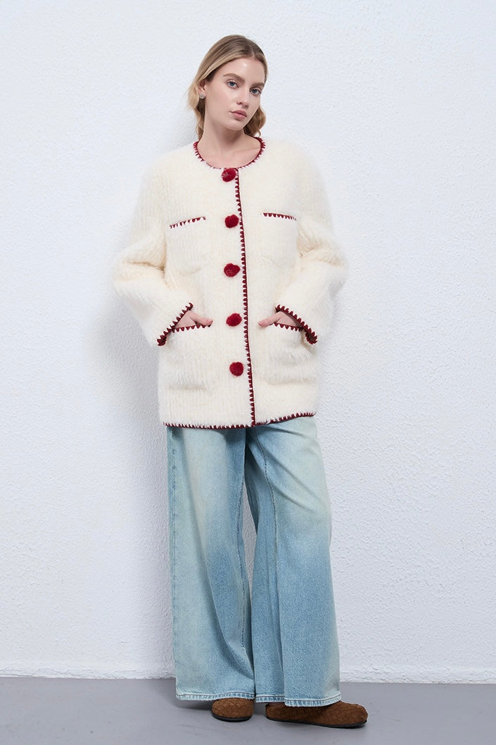 Fangyan | Celeste Pom Coat