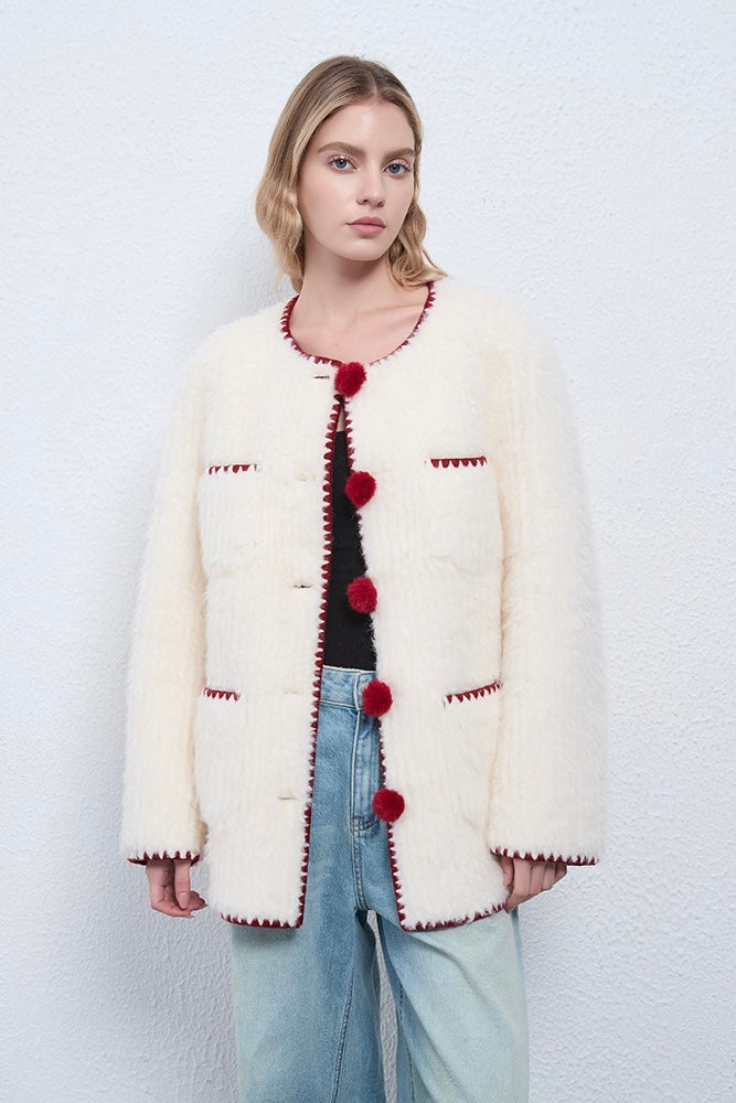 Fangyan | Celeste Pom Coat