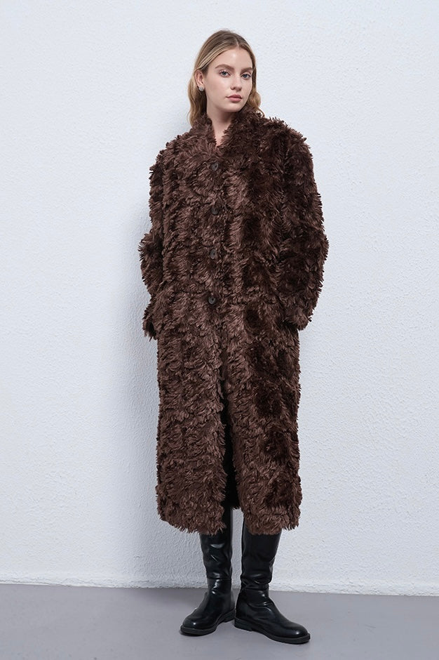 Fangyan | Serene Long Teddy Coat