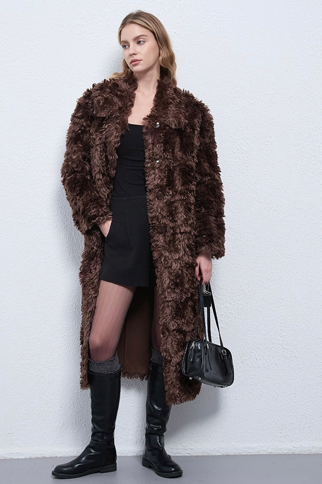 Fangyan | Serene Long Teddy Coat