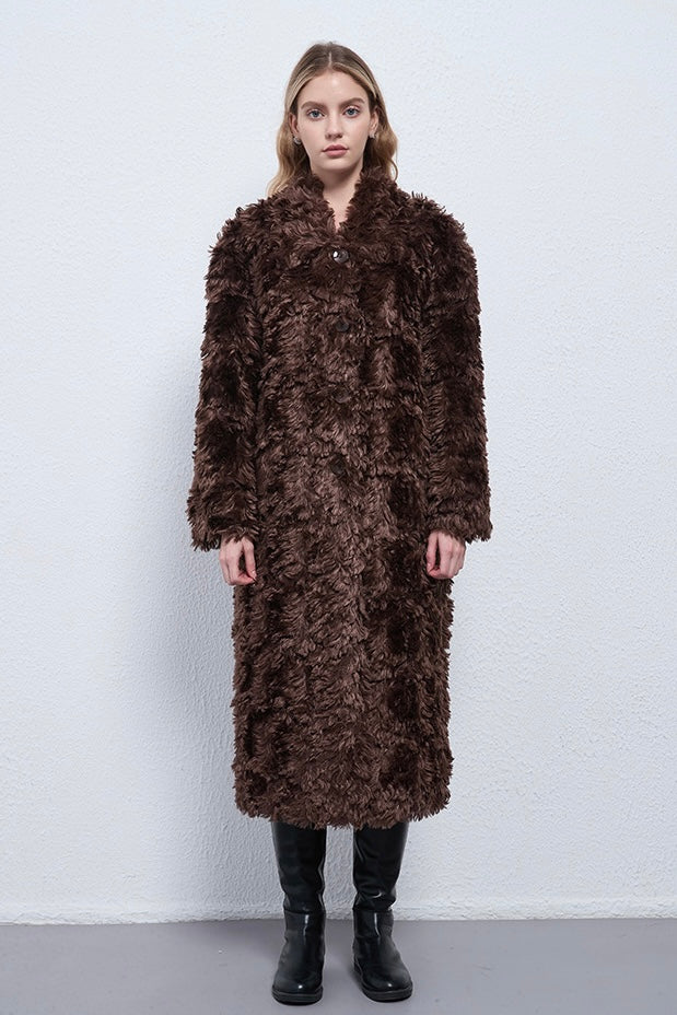 Fangyan | Serene Long Teddy Coat