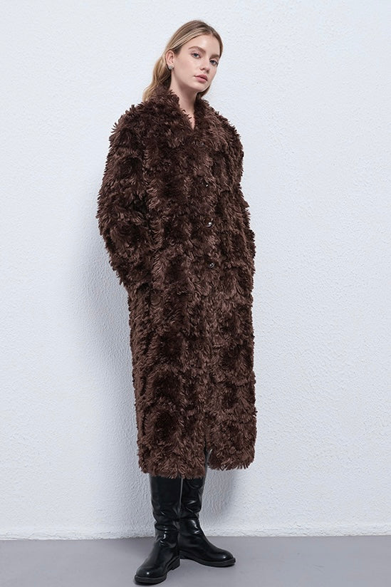 Fangyan | Serene Long Teddy Coat