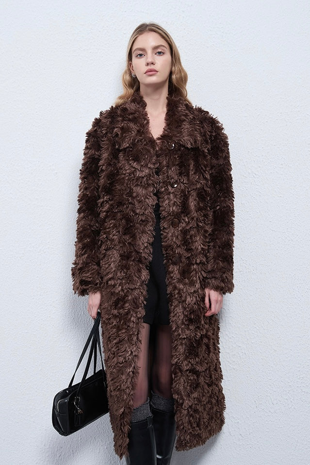 Fangyan | Serene Long Teddy Coat