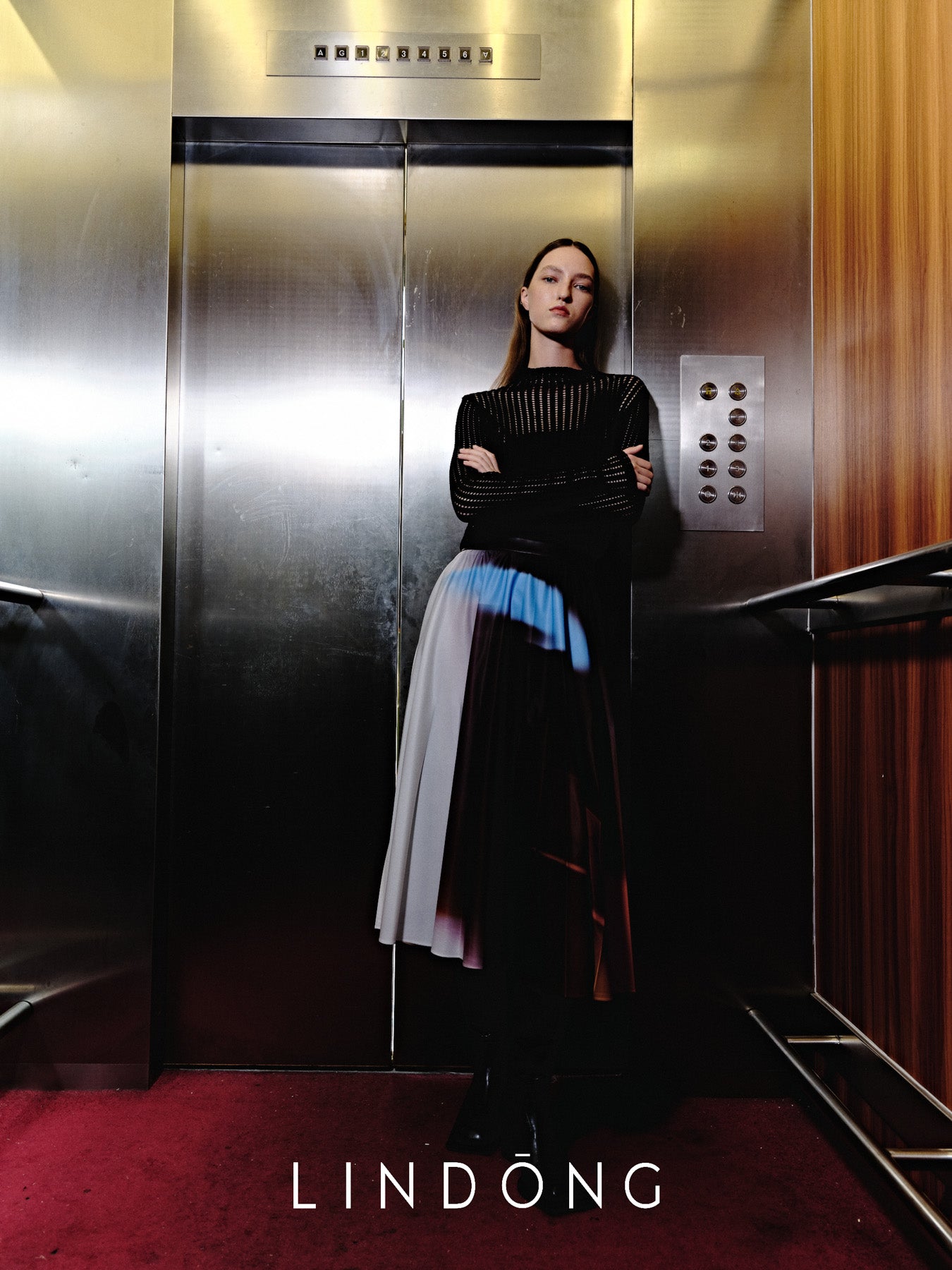 LINDONG | Isolde Pleated Midi Skirt
