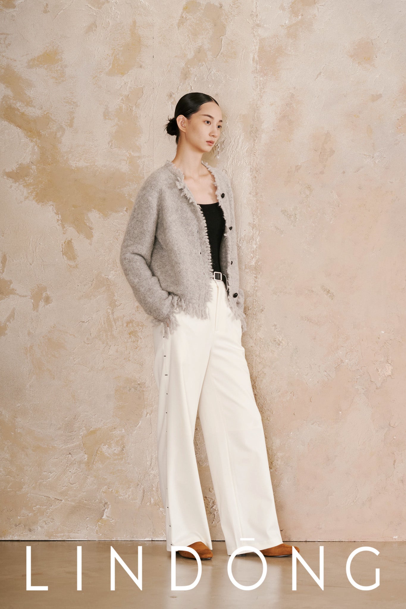 LINDONG | Thalie Side Seam Embroidered Pants