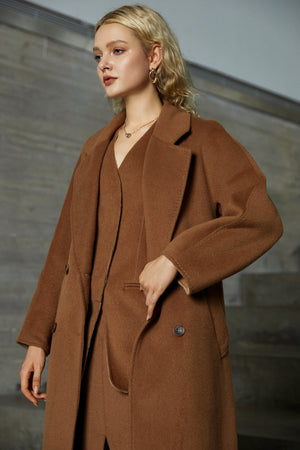 Fangyan | Kira Wool and Silk Coat