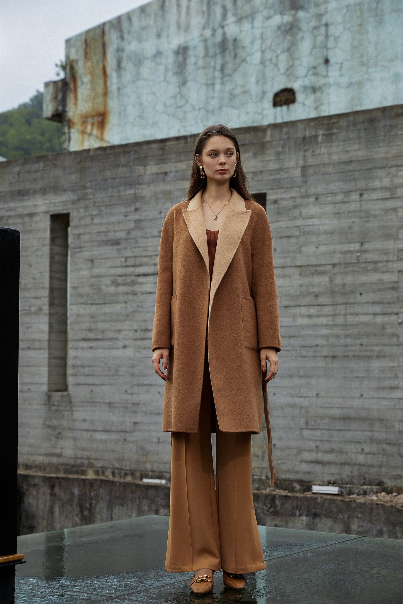 Fangyan | Cecile Wool and Silk Coat