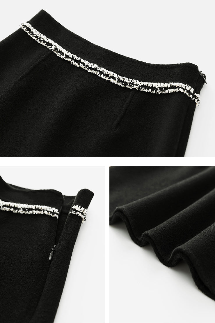 Fansilanen | Fringe Black Skirt