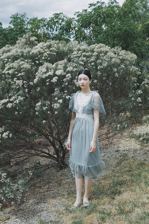 Molifusu | Blue Summer Gardenia Dress