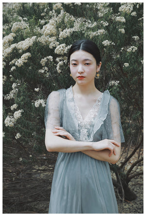 Molifusu | Blue Summer Gardenia Dress