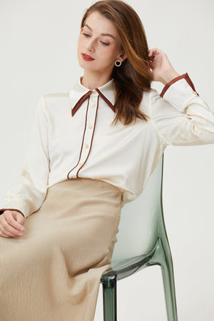 Fangyan | Camellia Silk Shirt