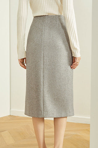 Fansilanen | Gray Woolen Skirt