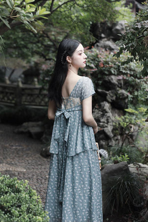 Molifusu  | Cerulean Mangnolia Dress