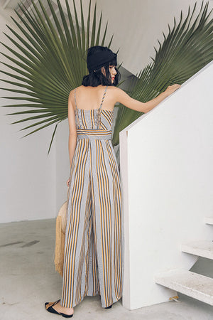 Since Then | High Rise Striped Jumpsuit