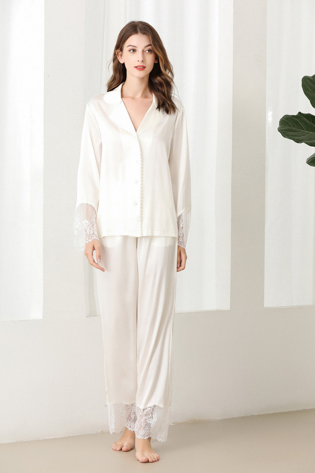 Lykke Home  19 Momme Mulberry Silk Pajama Set – Fangyan