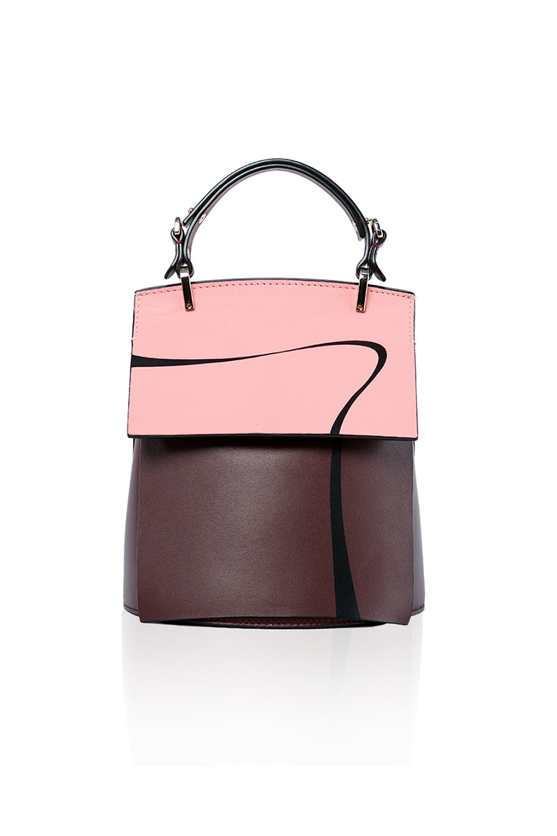blush pink mini backpack purse Incomplete