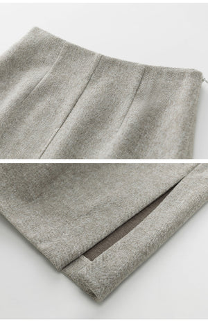 Fansilanen | Gray Woolen Skirt