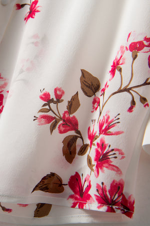 Fangyan | Floral Silk Blouse