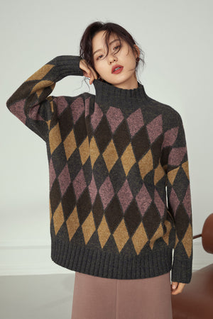 Fansilanen | Isabelle Brown Diamond Sweater