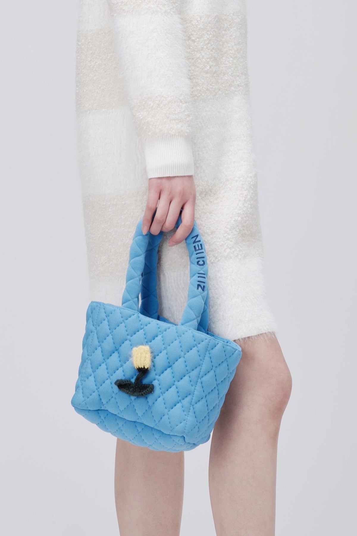 fluffy blue chanel bag