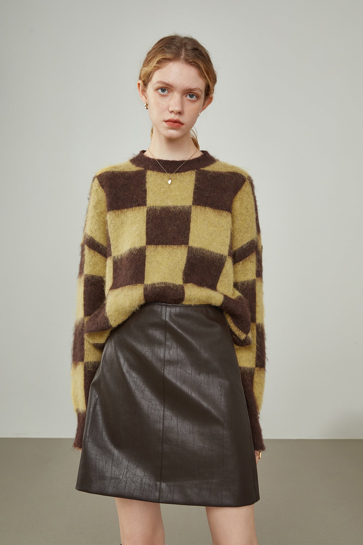 Fansilanen | Garcelle Loose Checkered Sweater