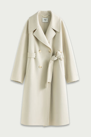 Fansilanen | Kestyn Cream Lapel Wool Coat