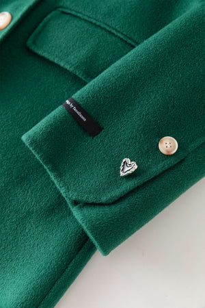 Fansilanen | Estelle Green Sailor Wool Coat