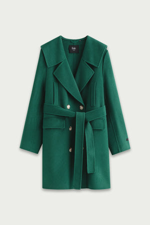 Fansilanen | Estelle Green Sailor Wool Coat