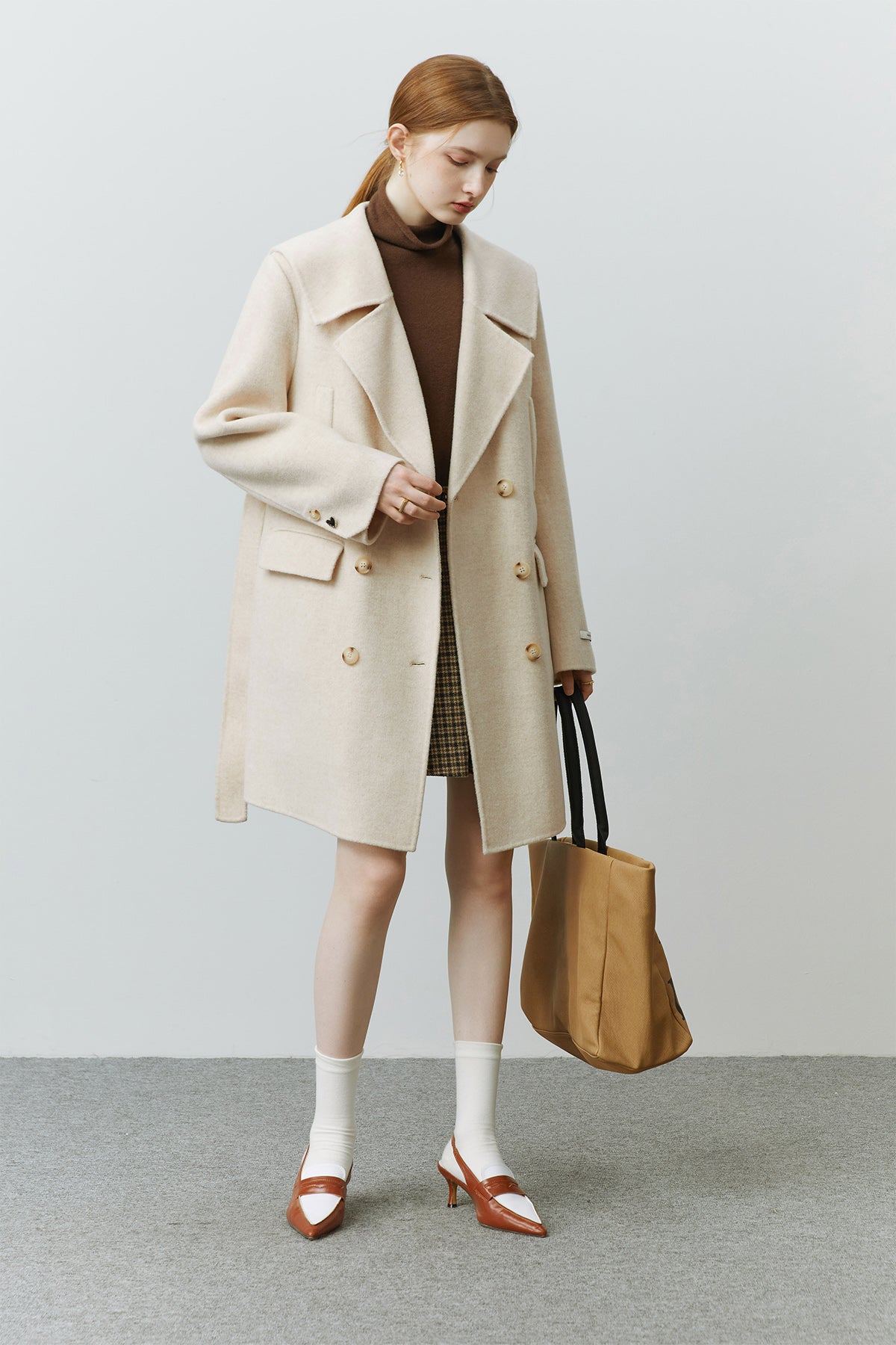 Fansilanen | Estelle Cream Sailor Wool Coat
