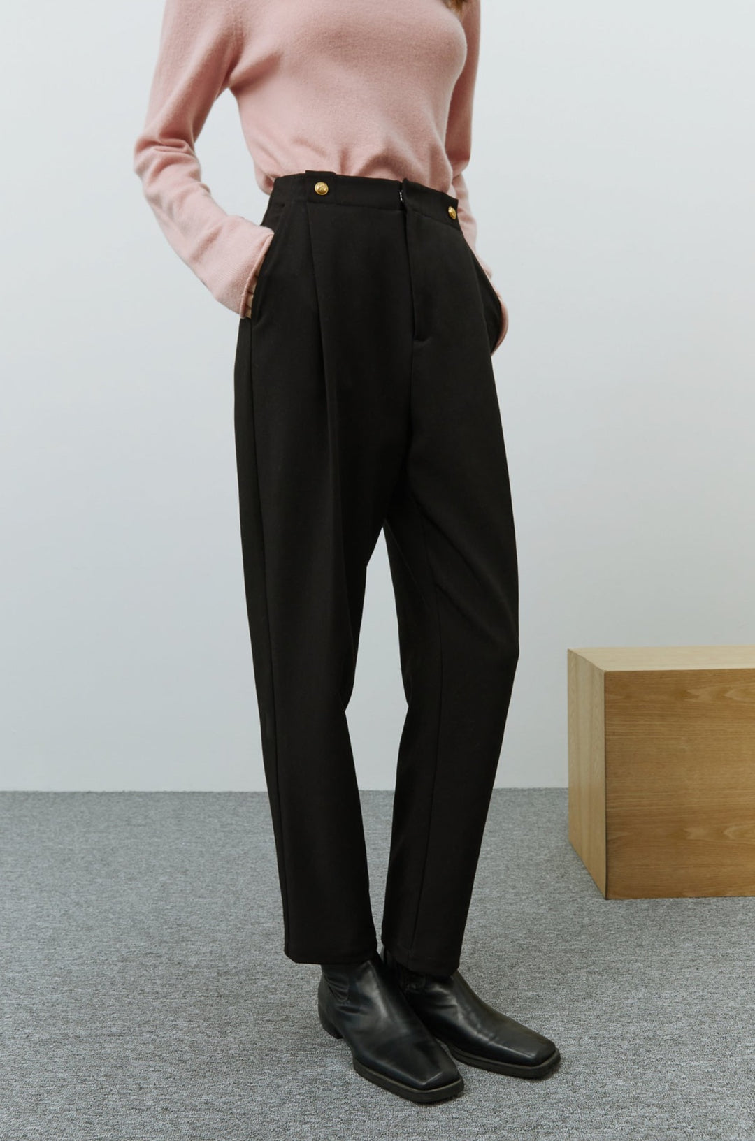 sachin and babi light blue dress Women's Nine West High-Waisted Tapered Pants