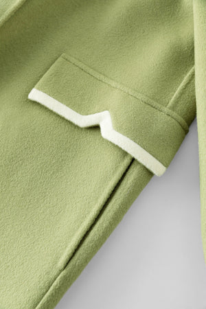 Fansilanen | Carolena Green Button Wool Coat
