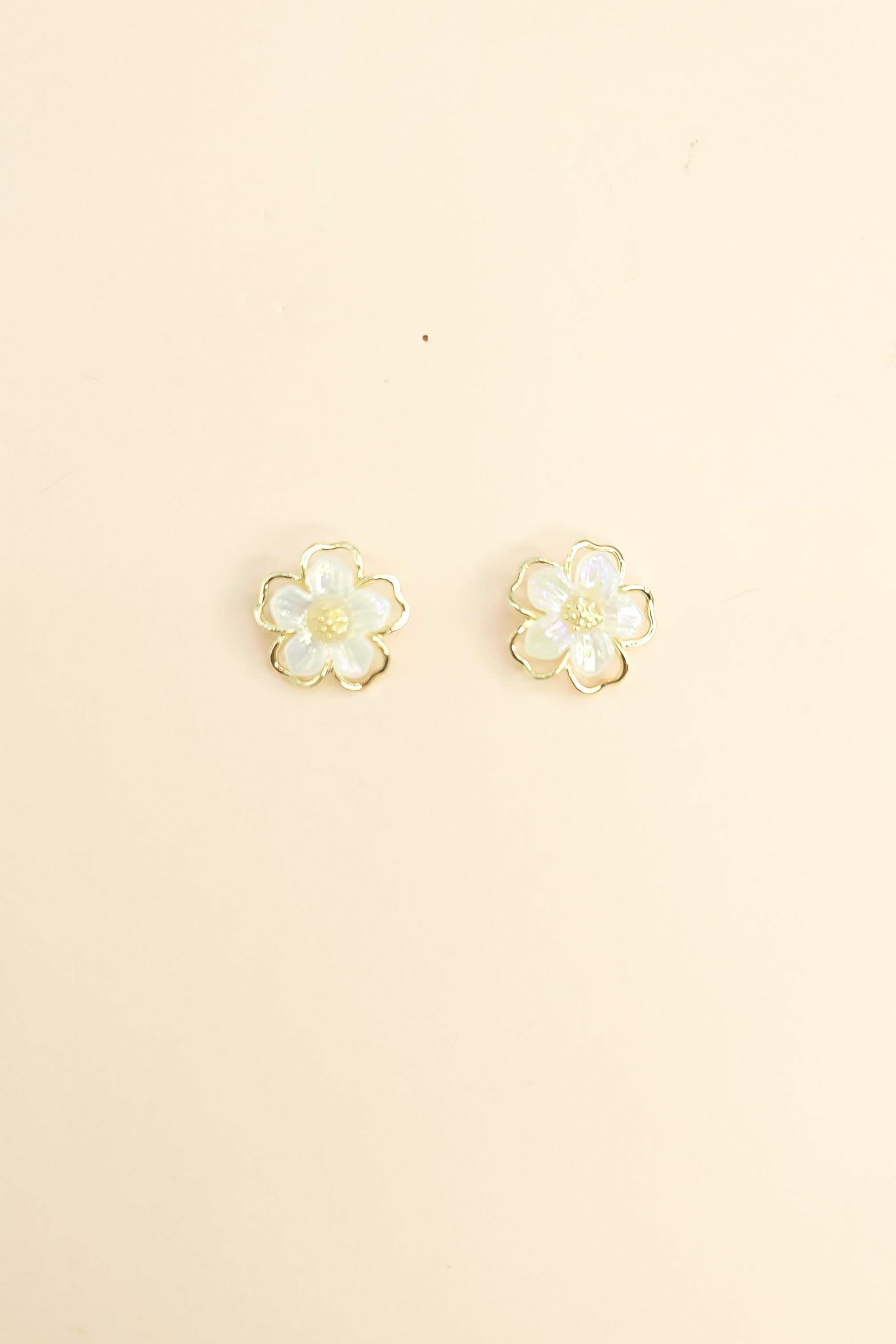 Acrylic Common Daisy Stud Earrings