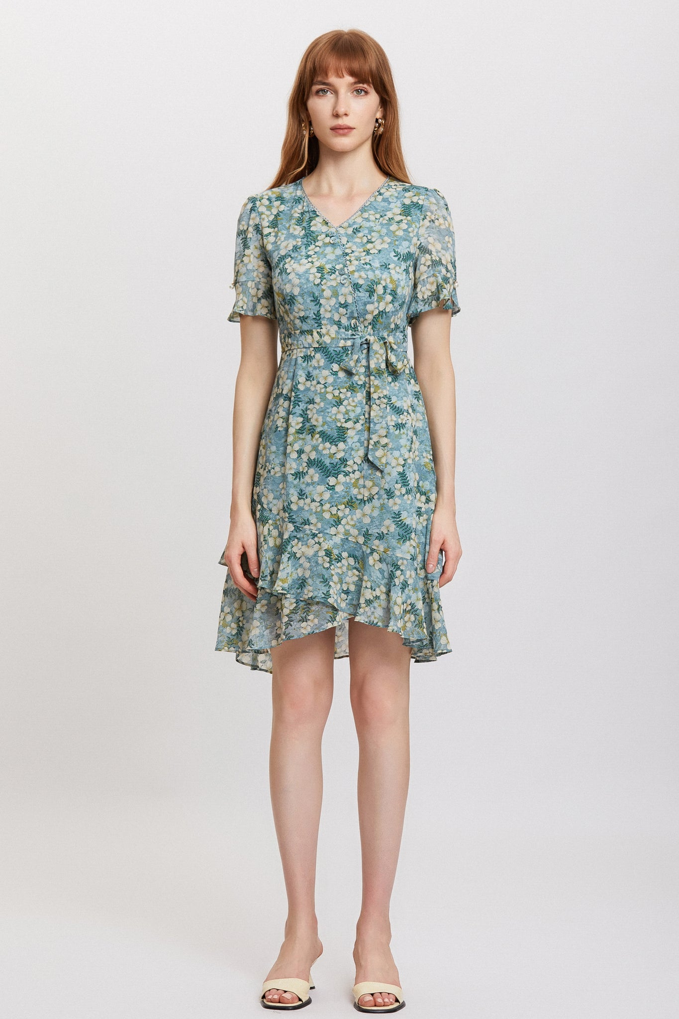 Sylphide | Aimee Green Asymmetric Dress