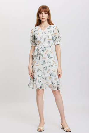 Sylphide |  Brielle Leaf Print Dress