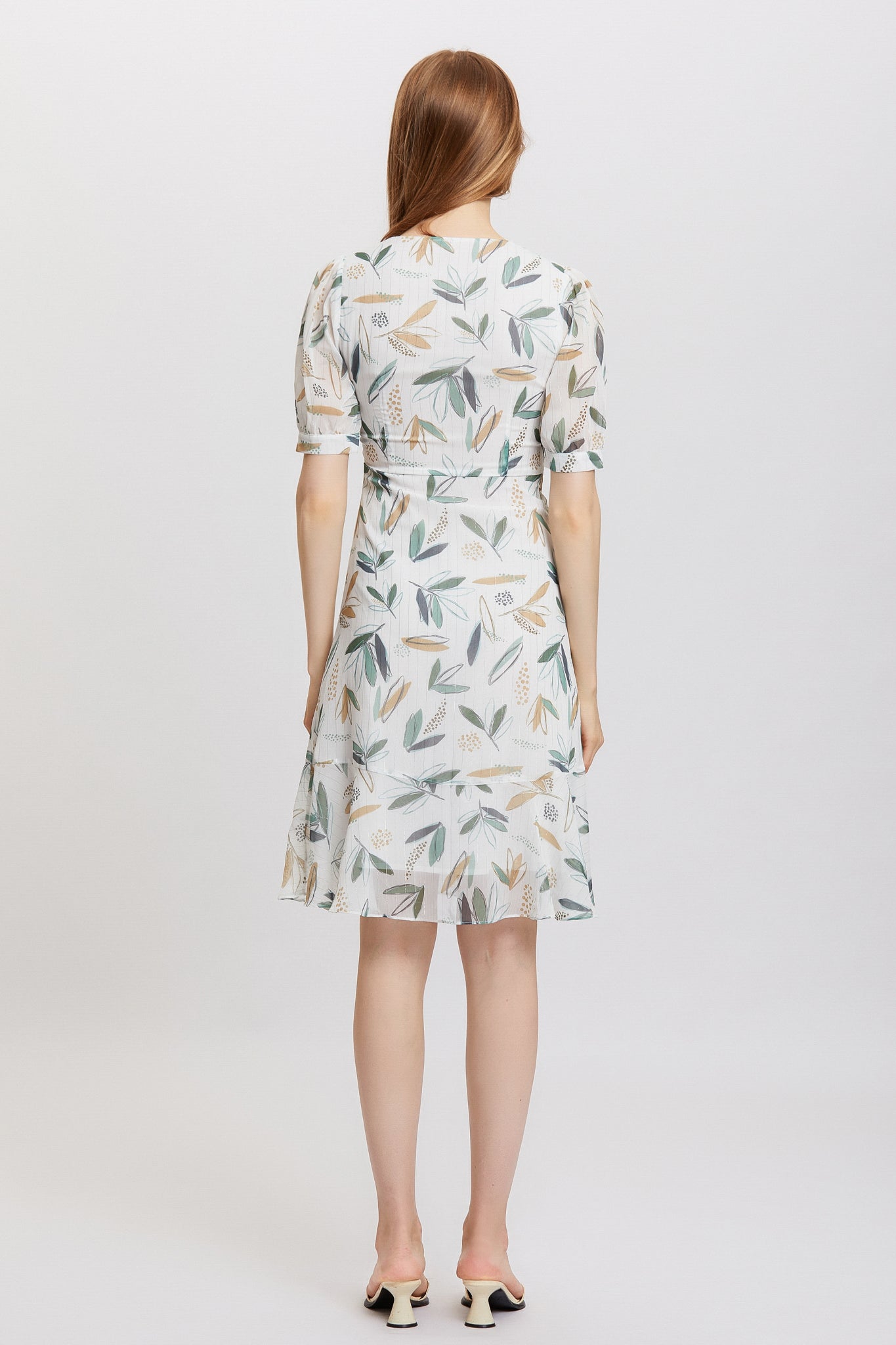 Sylphide |  Brielle Leaf Print Dress