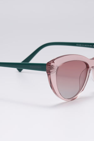 Fangyan | Cat-Eye Clear Pink Sunglasses