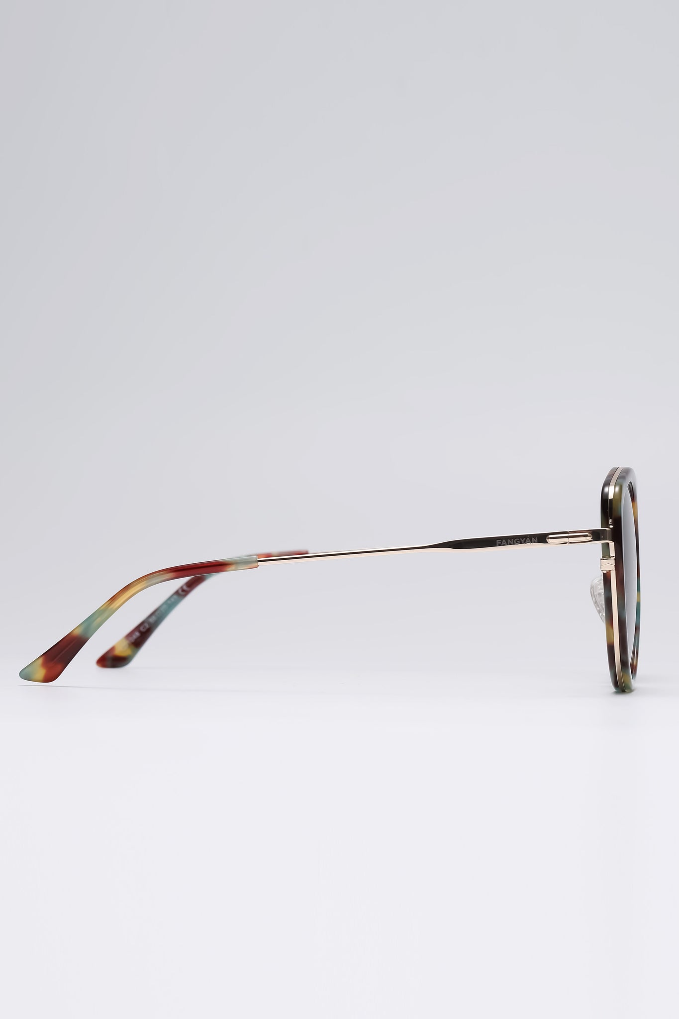 Fangyan | Cat-Eye Round Metal Sunglasses