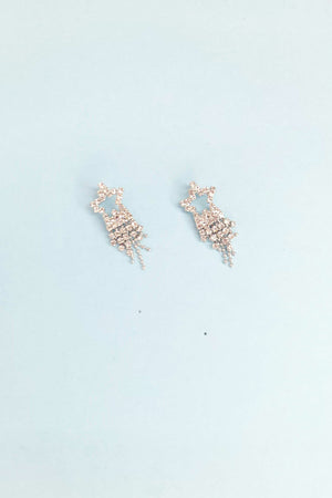 Crystal Star Chandelier Earrings