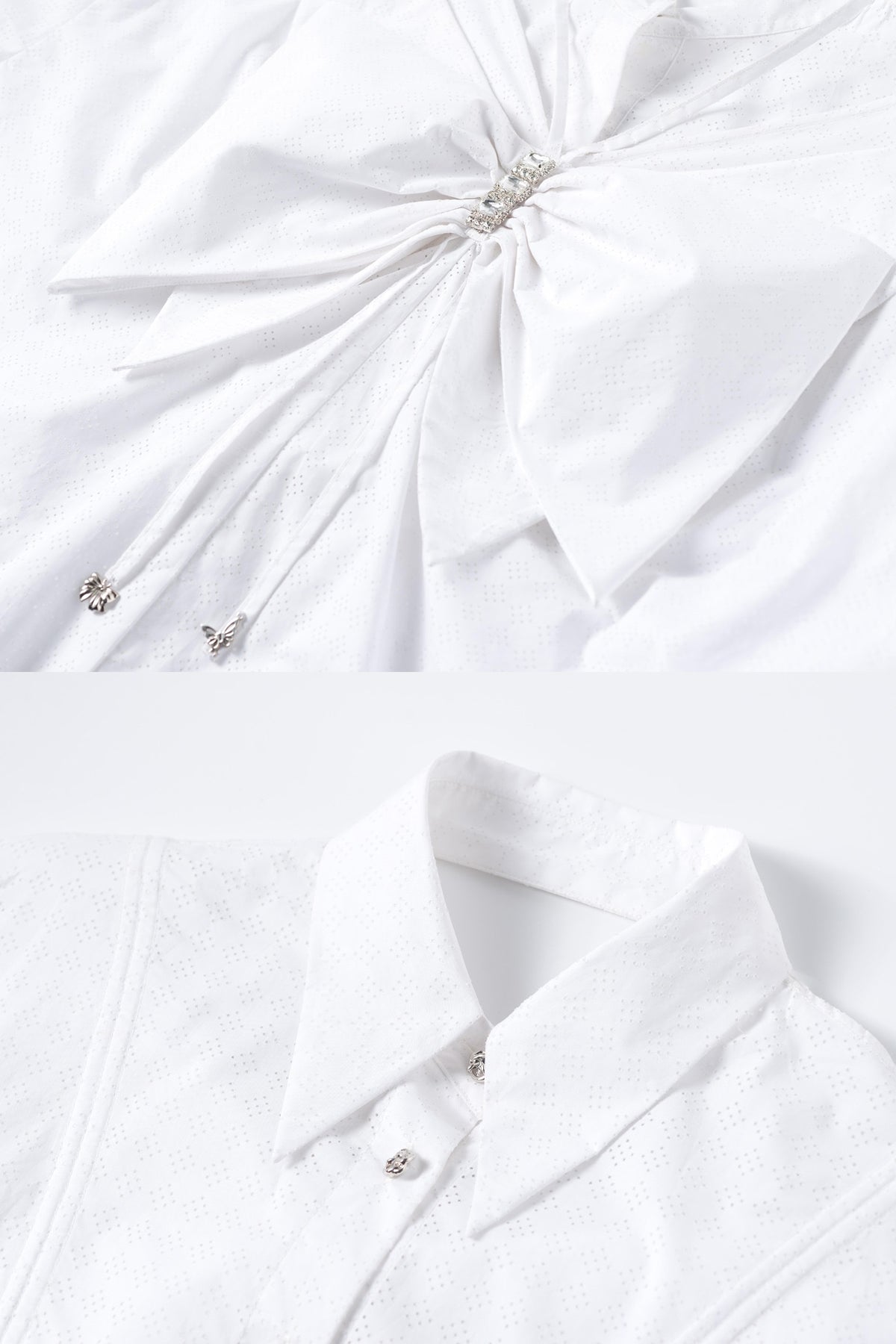 Mukzin | Cut out Front and Back White Shirt