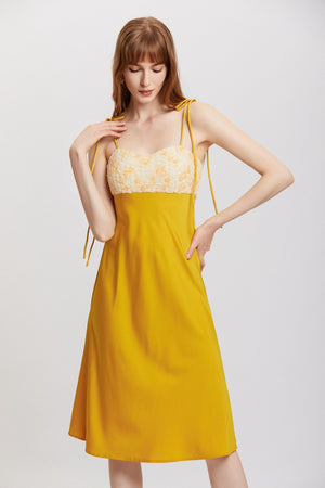 ST | Cytisus Embroidered Slip Dress