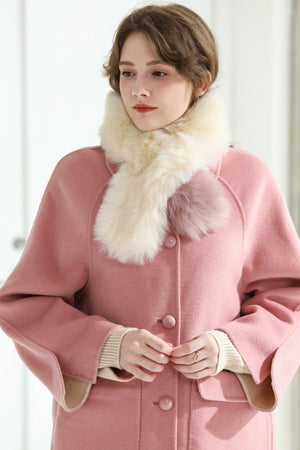 Fangyan | Annette Pink Double Side Wool Coat